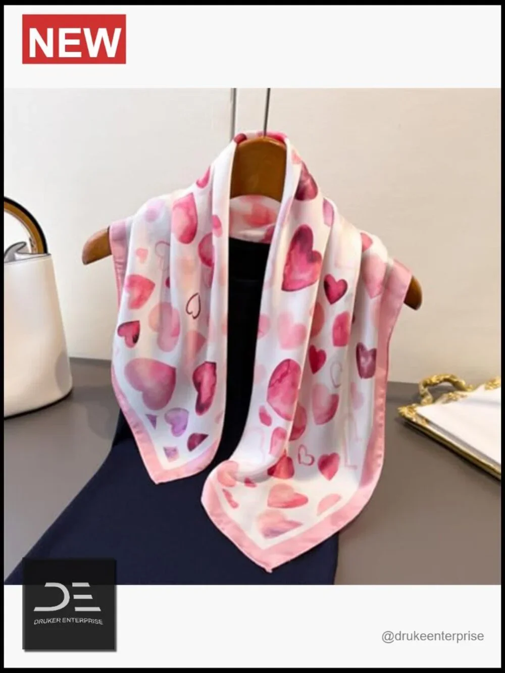 Square Satin Scarf for Women Fashion Neck Scarf Hair Scarf Bag Scarf